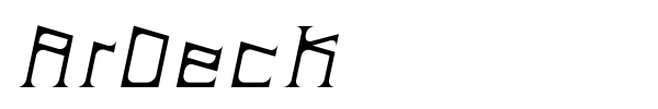 ArDeck font preview
